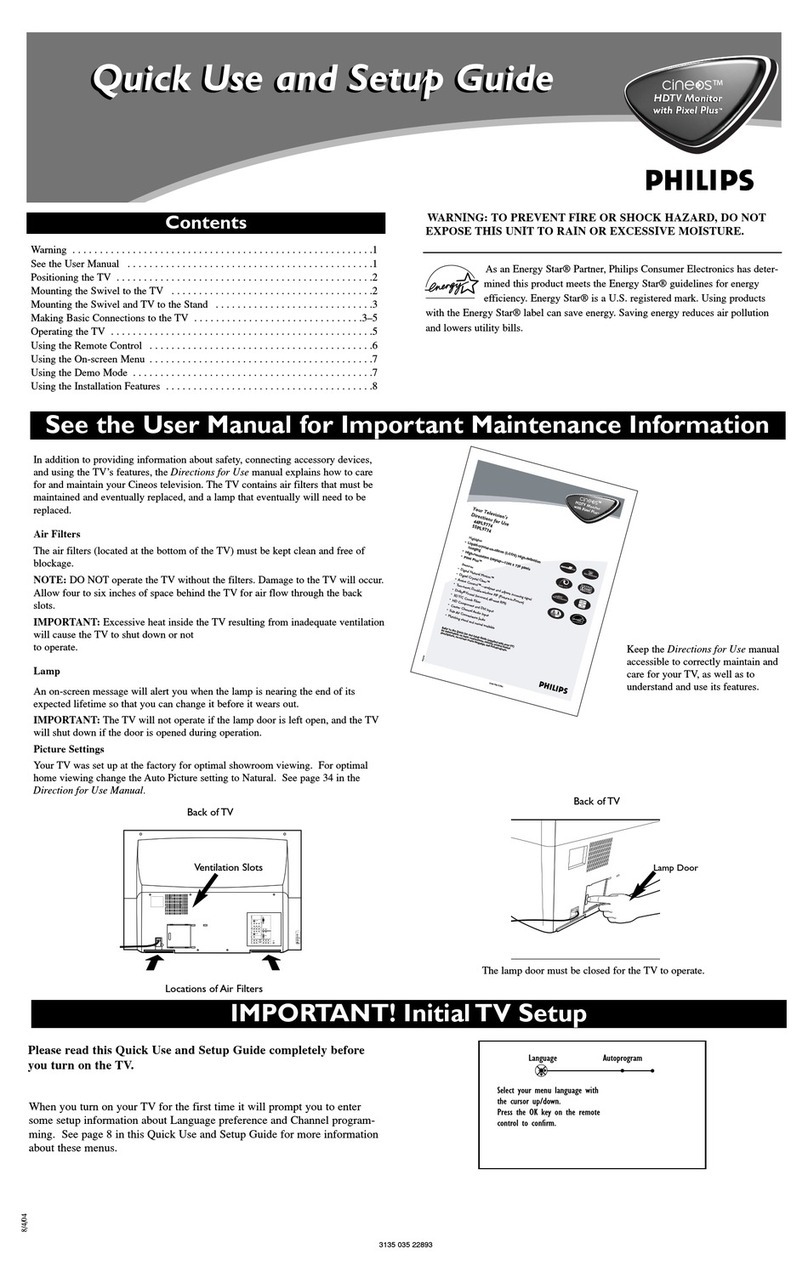 Philips 62PL9774/37B User manual