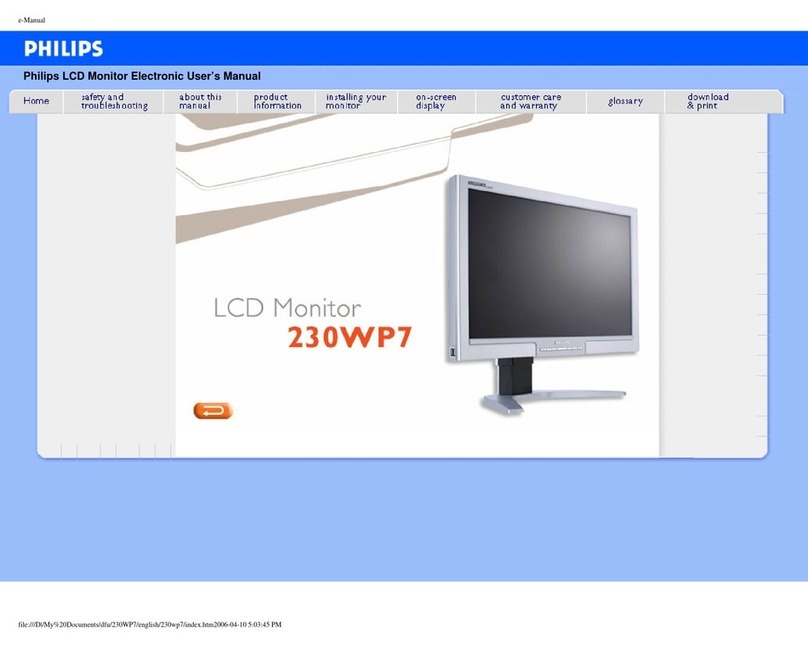 Philips 230WP7 User manual