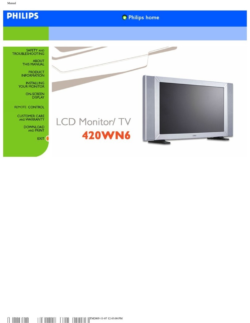 Philips 420WN6 User manual