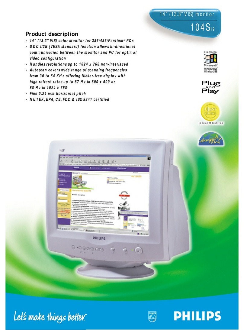 Philips 104S19 User manual