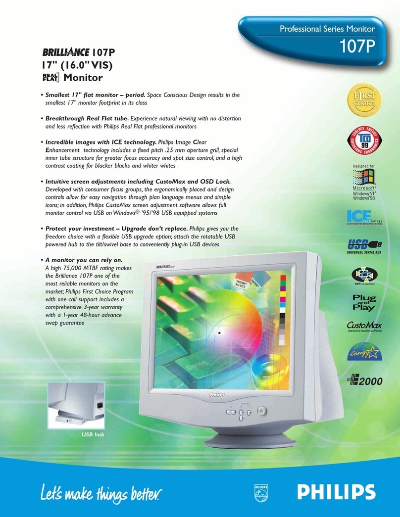 Philips Brilliance 107P10 User manual