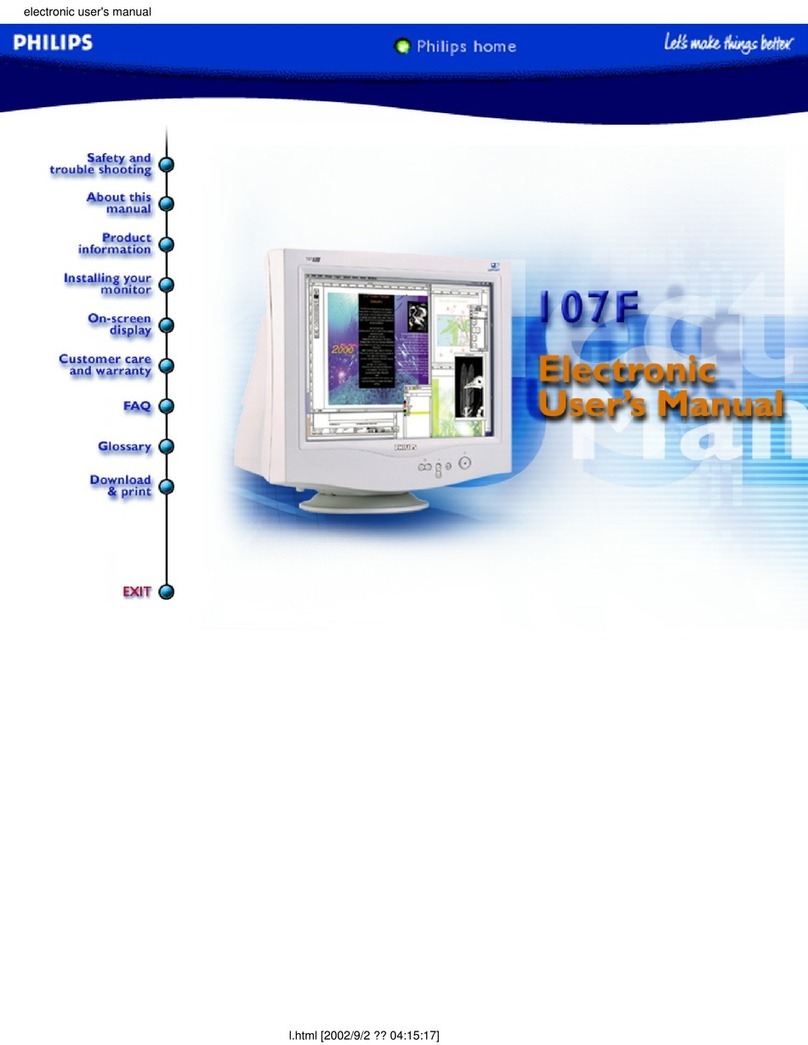 Philips 107F User manual Philips 107F User manual
