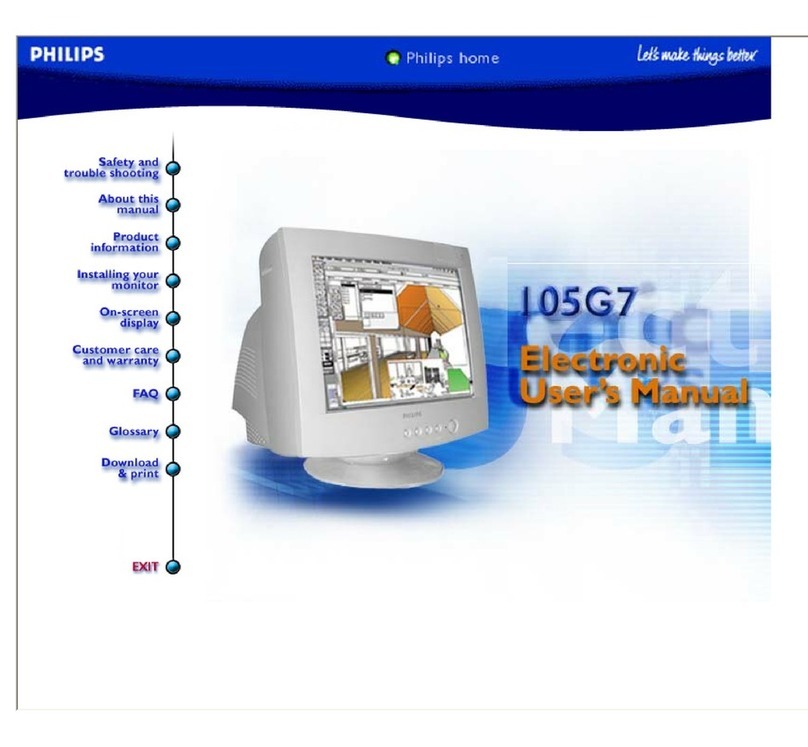 Philips 105G7 User manual