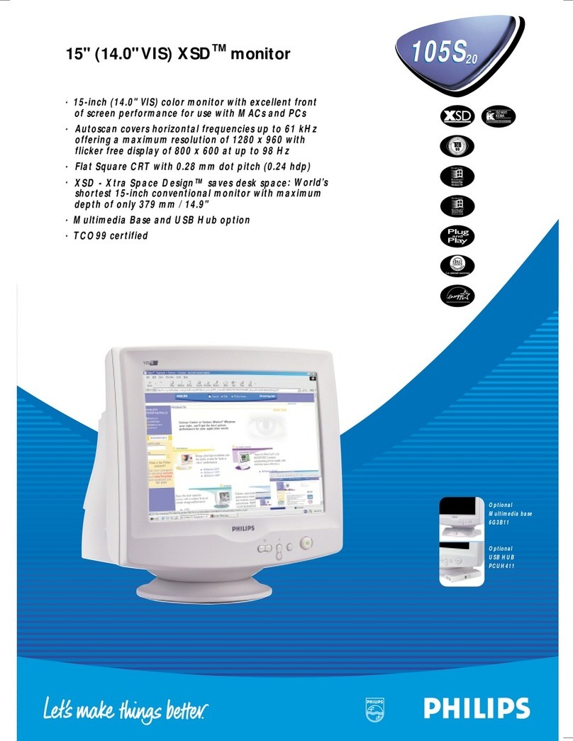 Philips 105S20 User manual