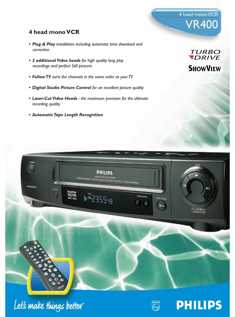 Philips VR400 User manual