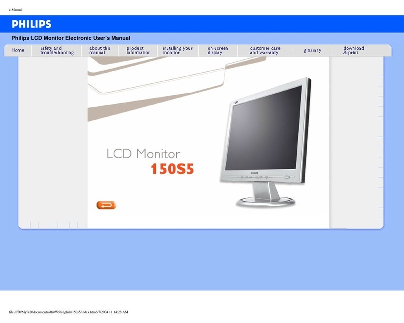 Philips 150S5FS Installation and operating instructions