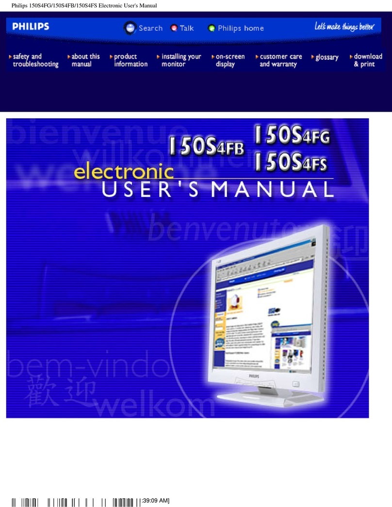 Philips 150S4FS Installation and operating instructions