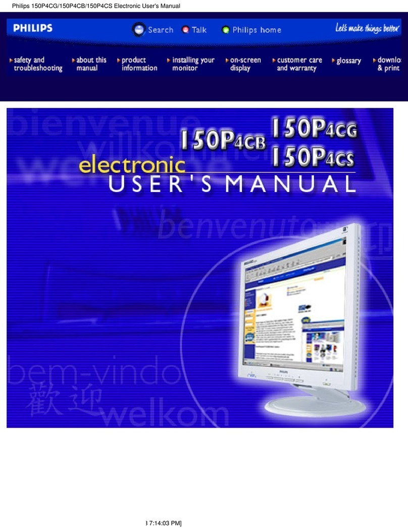 Philips 150P4CG Electronic user's manual