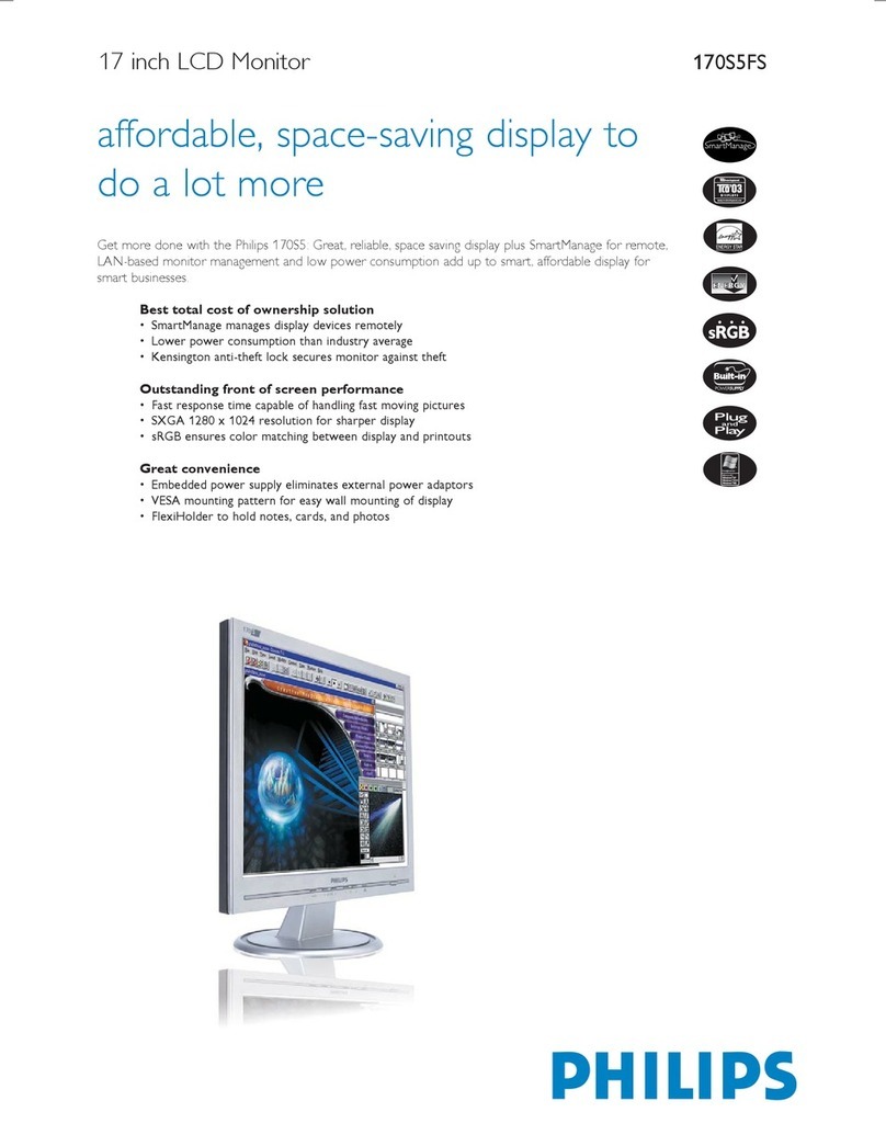 Philips 170S5FS User manual