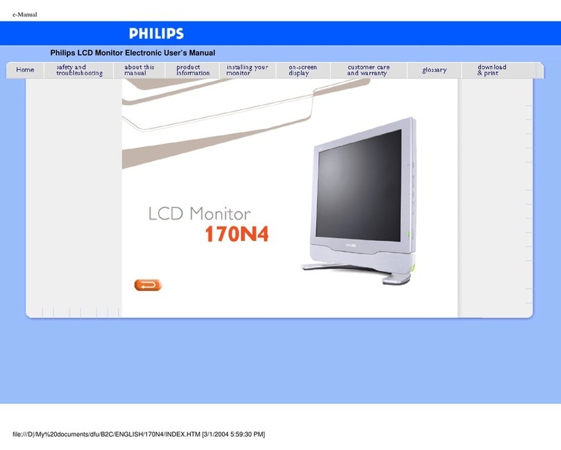 Philips 170N4 User manual