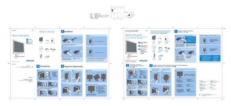 Philips Brilliance 170P7EB/27 User manual