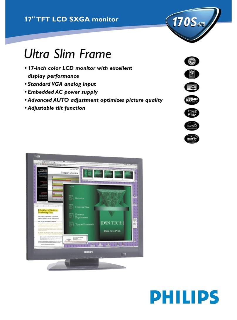 Philips 170S4FB User manual
