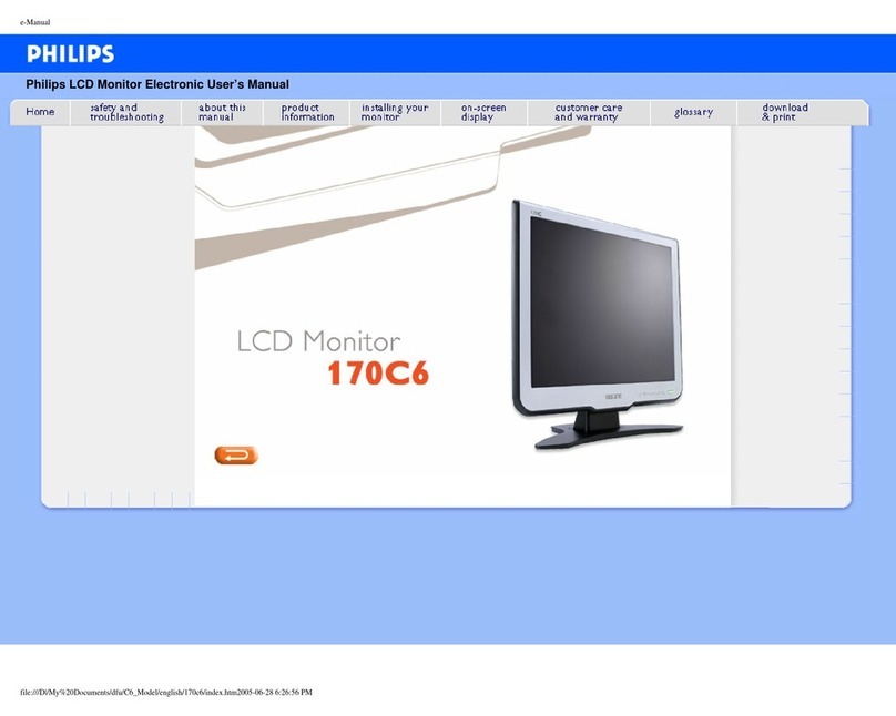 Philips 170C6 User manual
