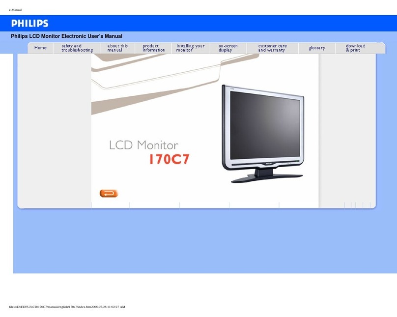 Philips 170C7 User manual