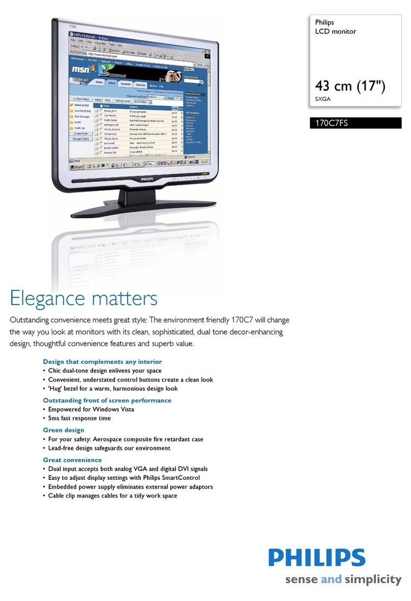 Philips 170C7FS User manual
