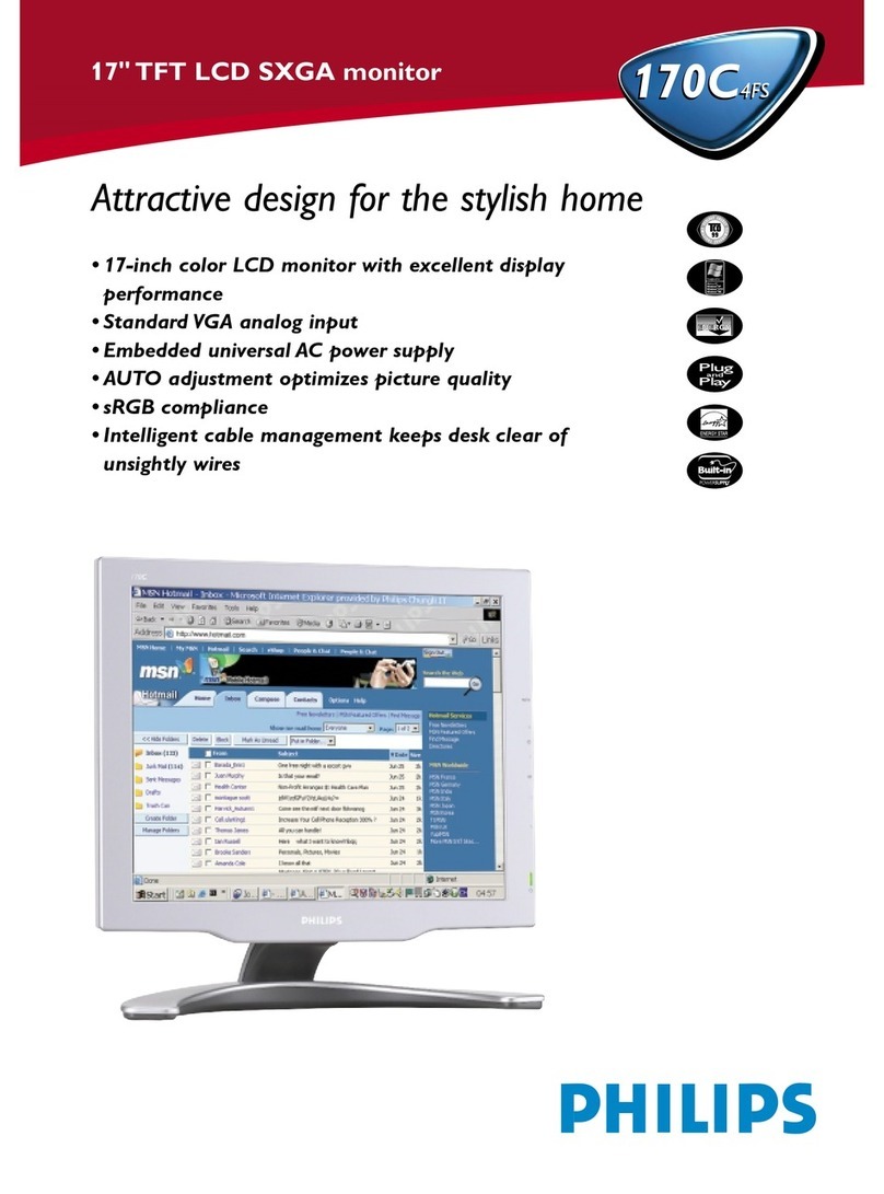 Philips 170C4FS User manual Philips 170C4FS User manual