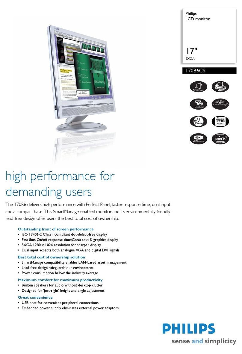 Philips 170B6CS User manual