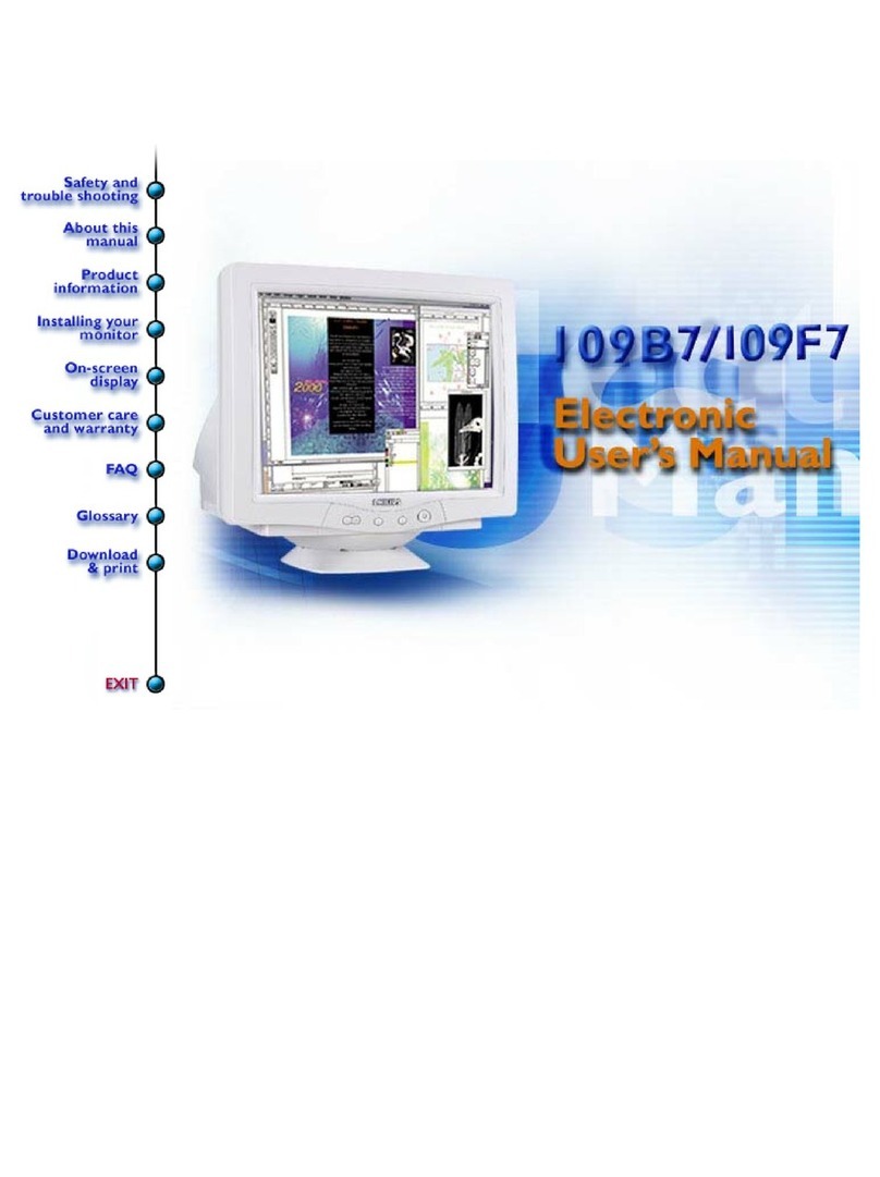 Philips 109B7 User manual