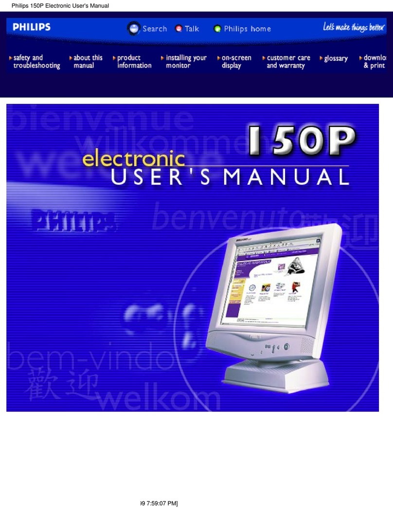 Philips 150P Installation and operating instructions