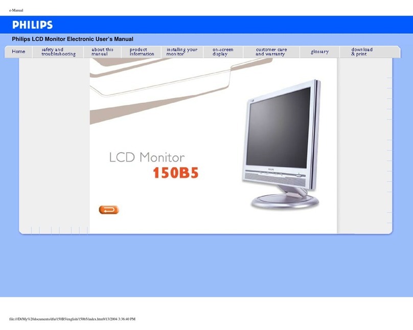 Philips 150b5 Installation and operating instructions