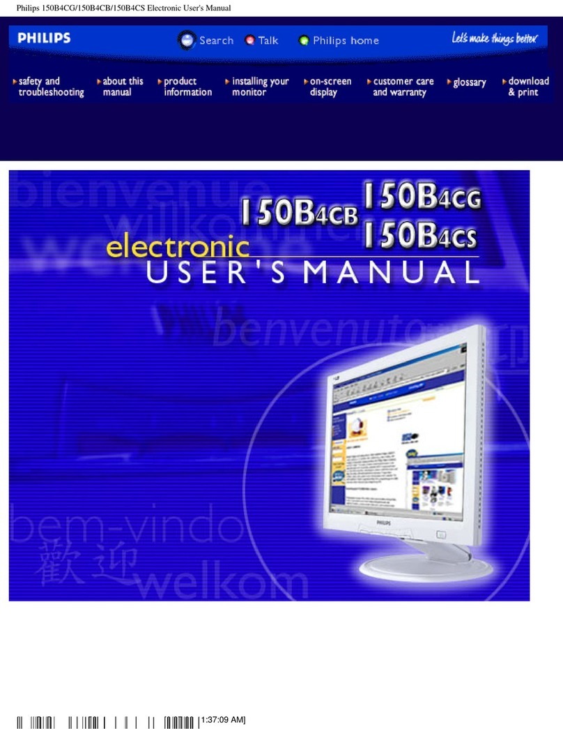 Philips 150B4CB Installation and operating instructions