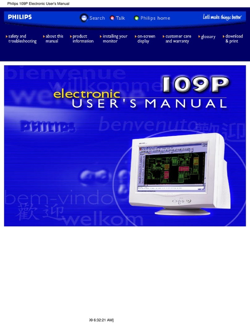 Philips Brilliance 109P User manual