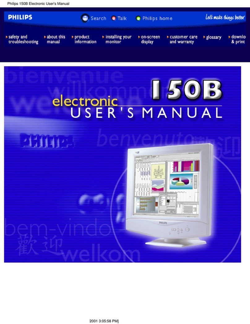 Philips 140S1 User manual