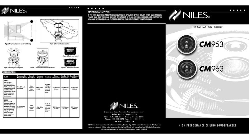 Niles CM953 User manual