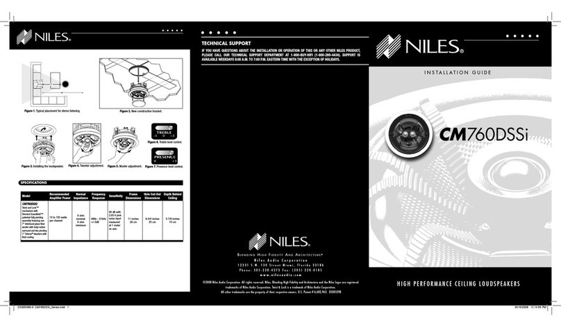 Niles CM760DSSi User manual
