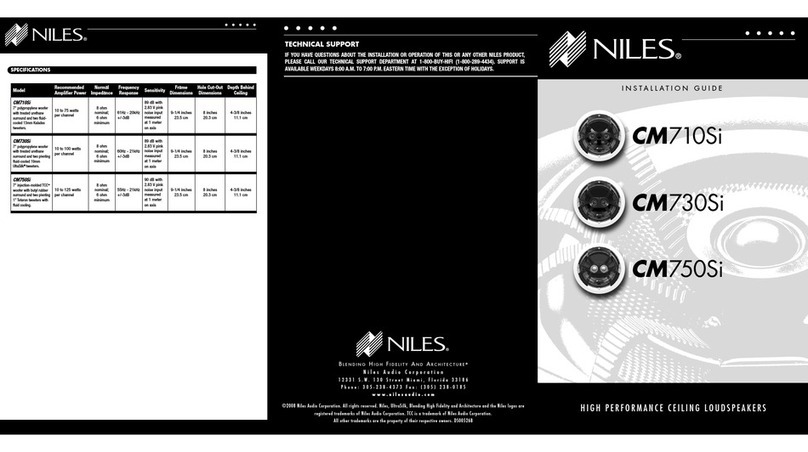 Niles CM750Si User manual