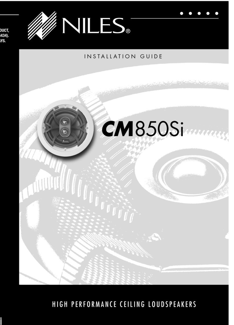 Niles CM850Si User manual