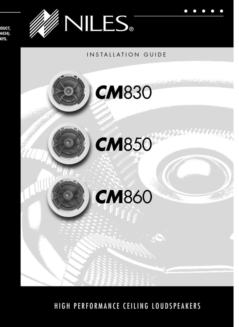 Niles CM830 installation guide