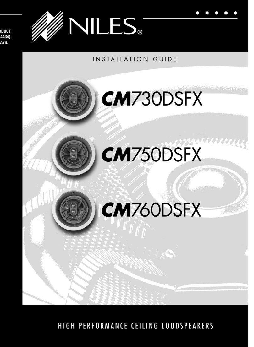Niles CM750DSFX User manual