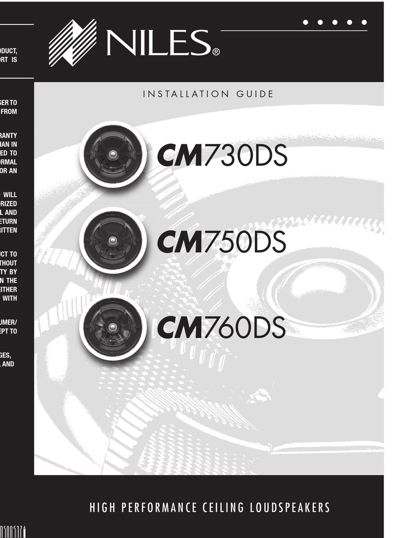 Niles CM750DS installation guide