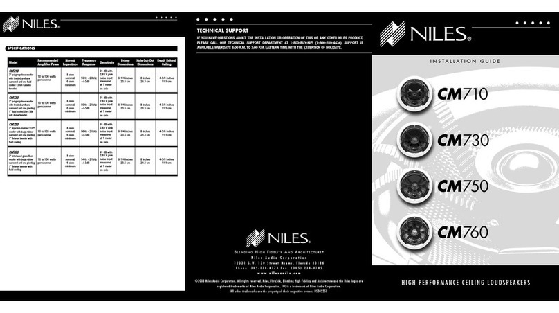 Niles CM710 User manual