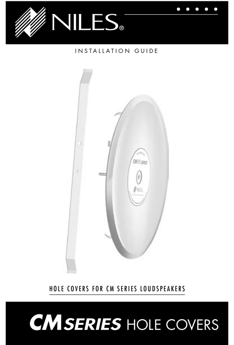Niles CM Series User manual