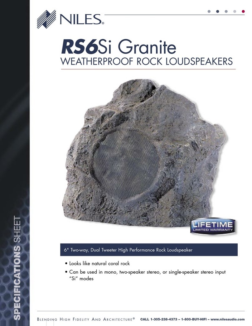 Niles RS6Si Granite Specification sheet