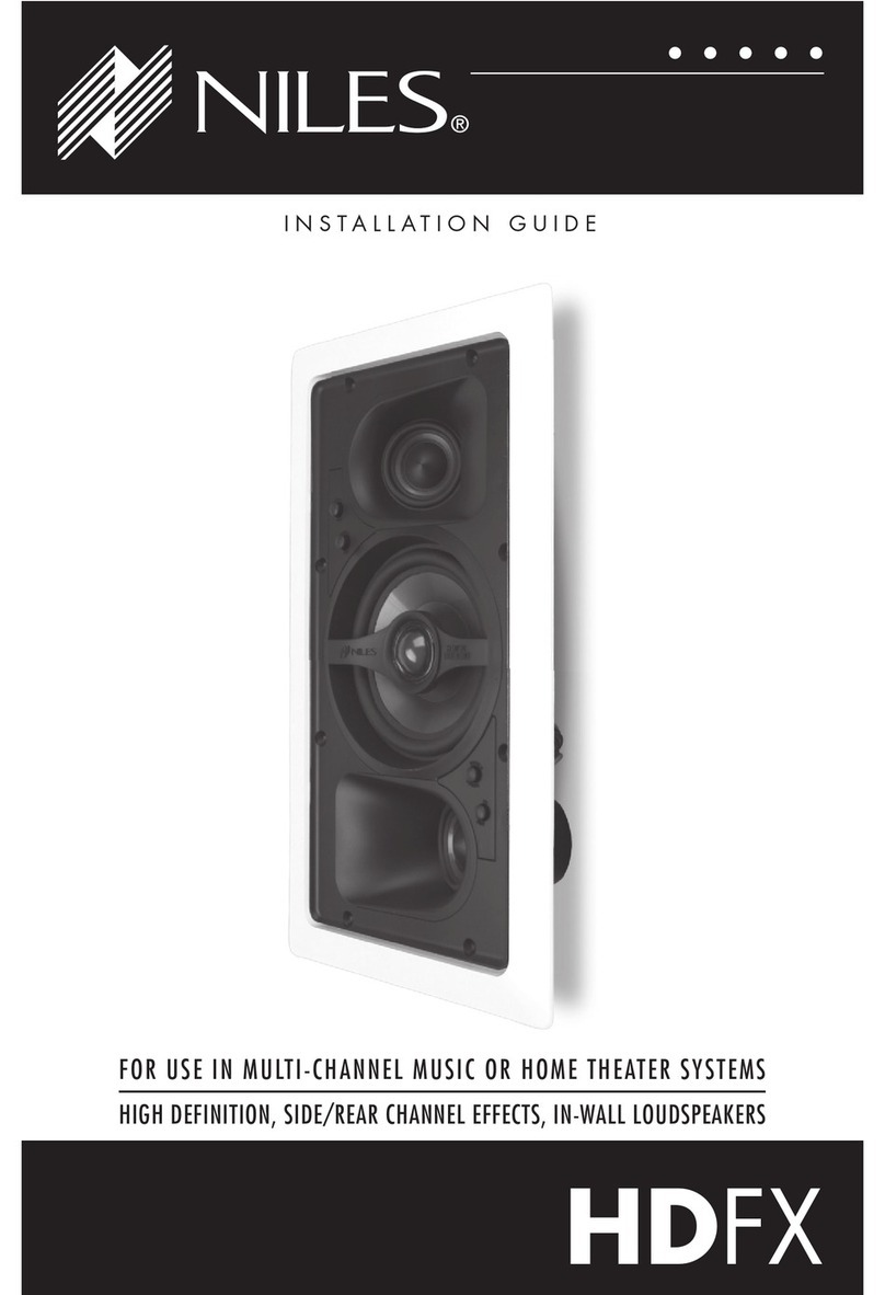 Niles HDFX User manual