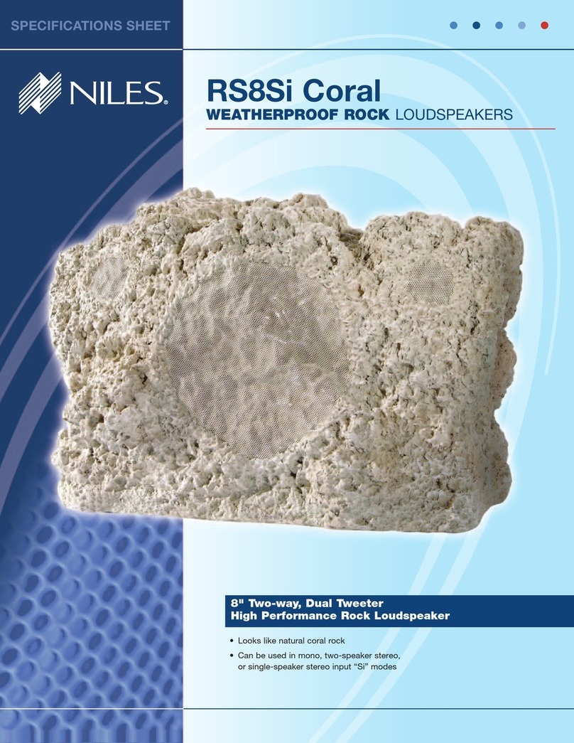Niles RS 8Si coral Specifications