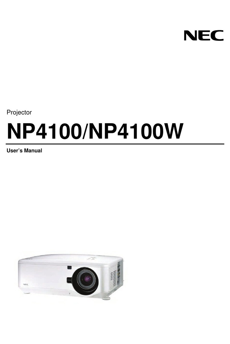 NEC NP4100 Series User manual NEC NP4100 Series User manual
