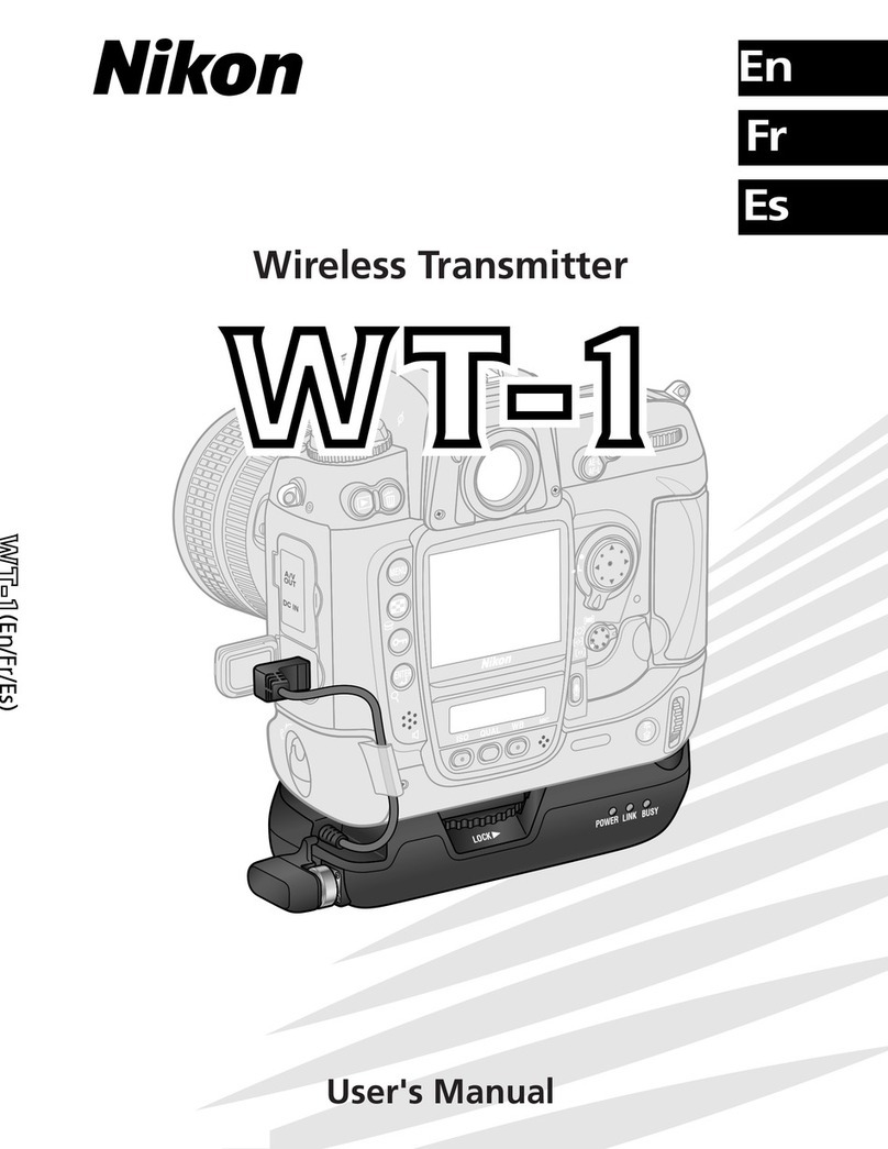 Nikon WT-1 - Wireless Transmitter Set user manual