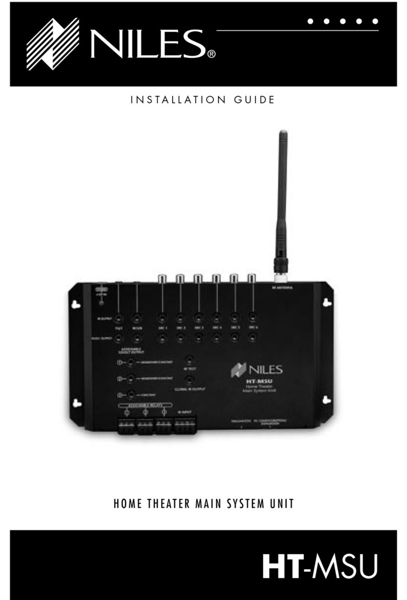 Niles HT-MSU installation guide
