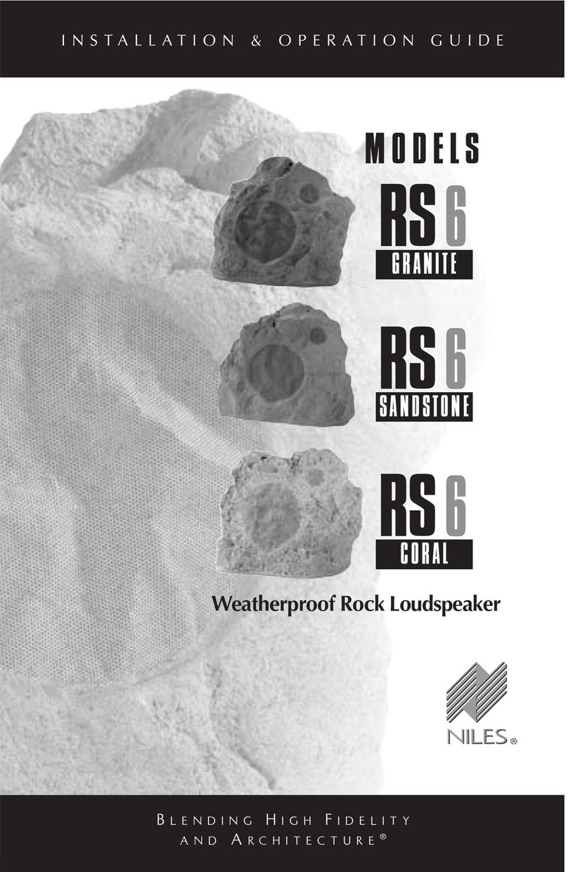Niles RS6 Granite Original operating instructions