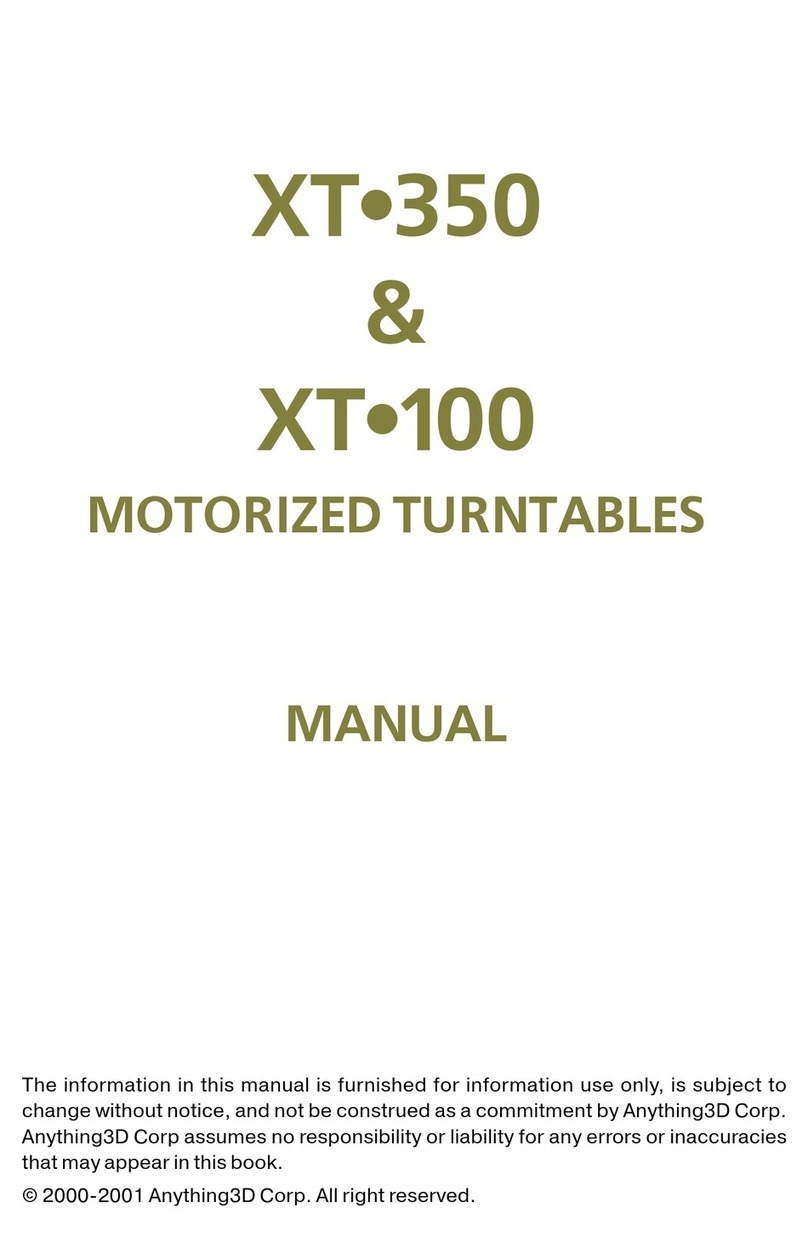 ANYTHING3D XT-100 User manual