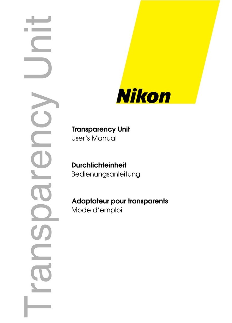 Nikon Transparency Unit User manual