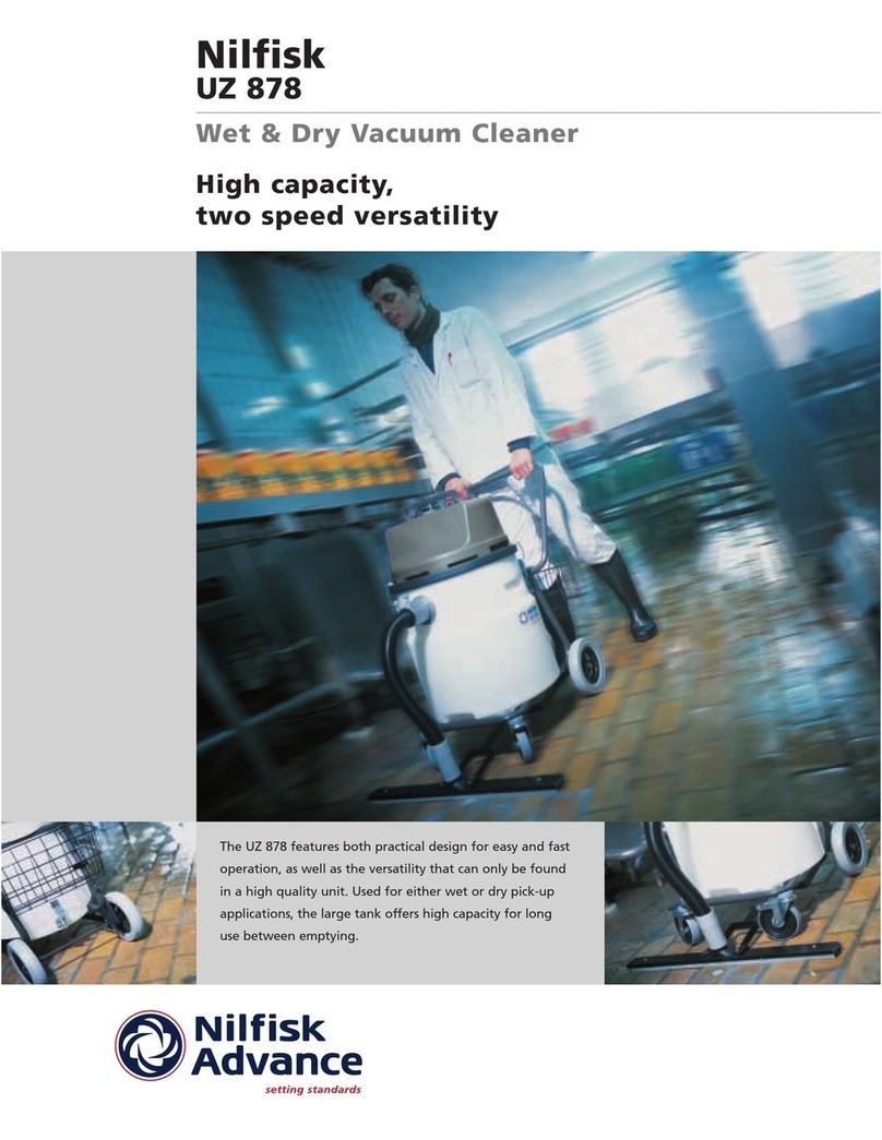 Nilfisk-Advance Nilfisk UZ 878 User manual