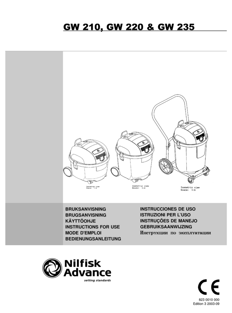 Nilfisk-Advance GW 210 User manual