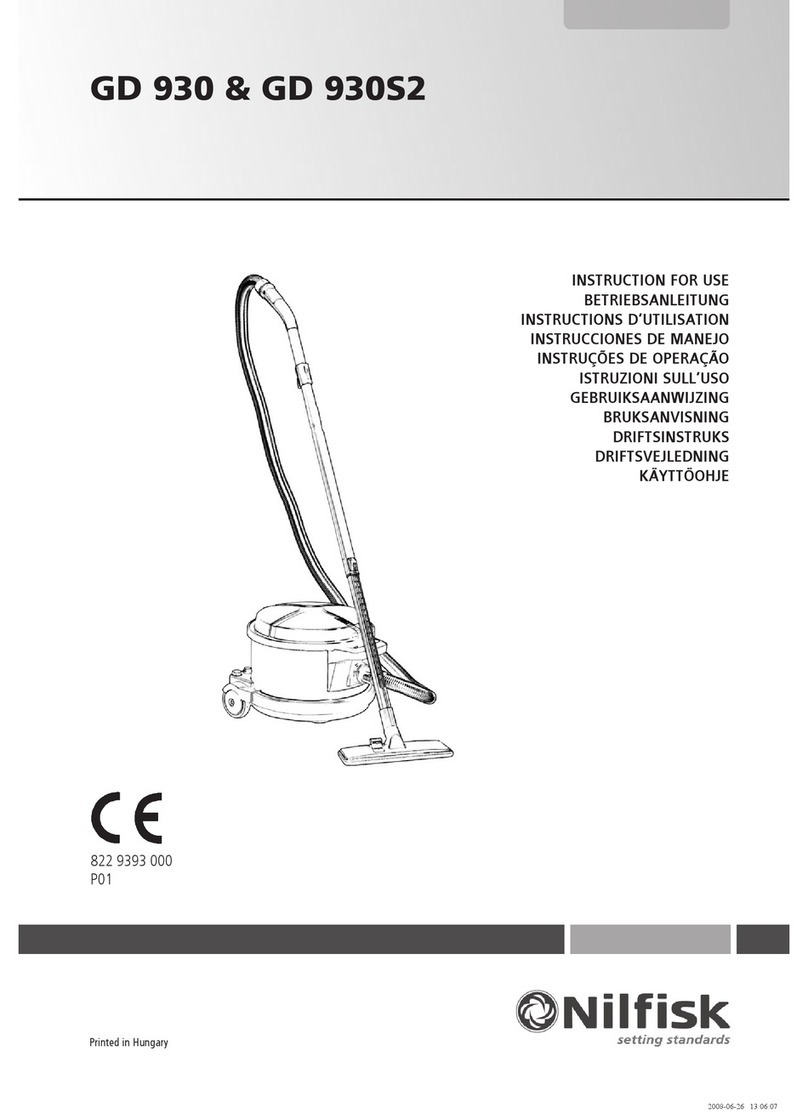 Nilfisk-Advance GD 930 User manual Nilfisk-Advance GD 930 User manual