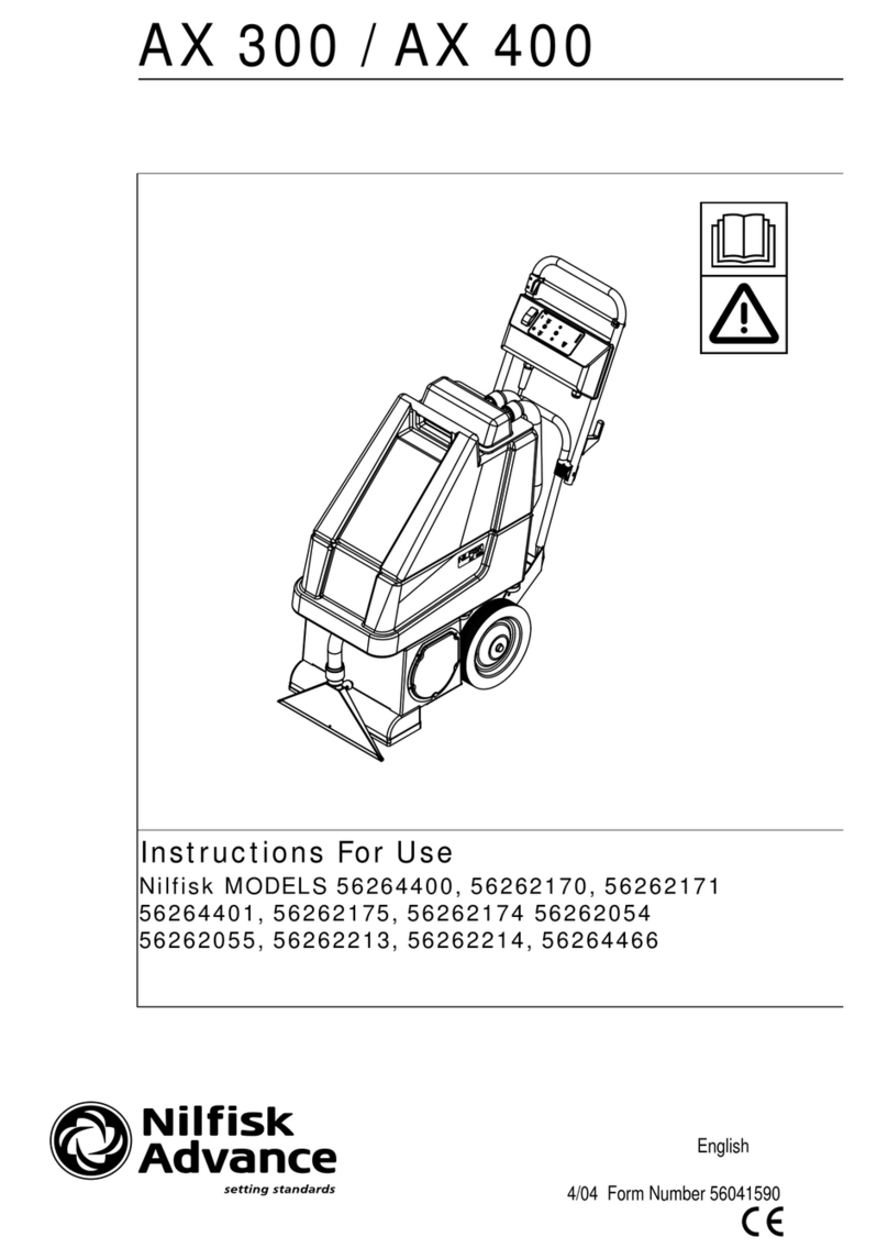 Nilfisk-Advance 56262054 Instructions for use