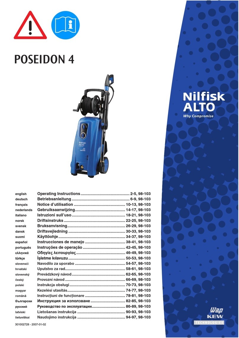 Nilfisk-ALTO POSEIDON 4 Isletme kilavuzu Nilfisk-ALTO POSEIDON 4 Isletme kilavuzu